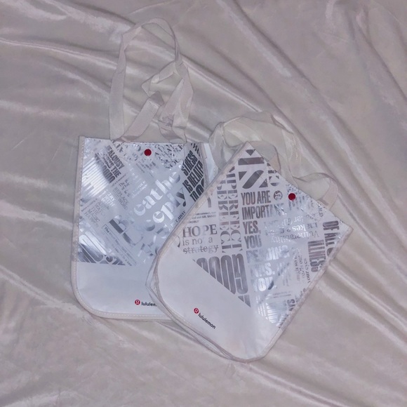 lululemon athletica Handbags - 2pc. small reusable lulu bags!✨